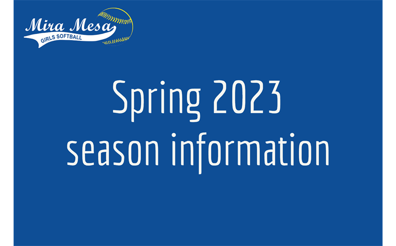 Spring 2023 season details...