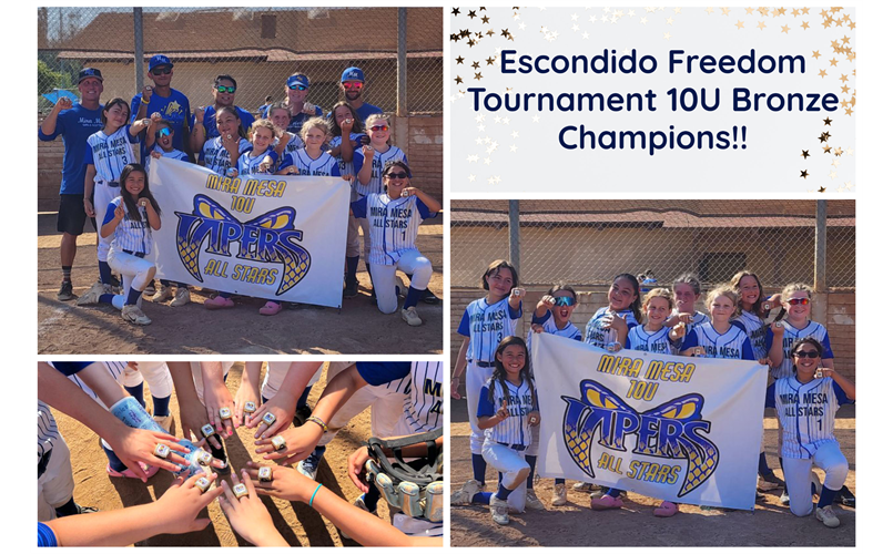 Mira Mesa 10U Champs  -  Freedom Tournament 2023!!!