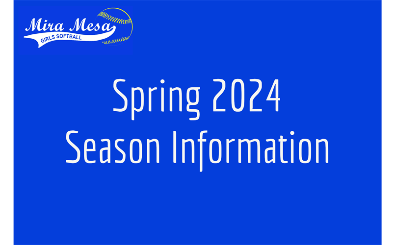Spring 2024 season details...