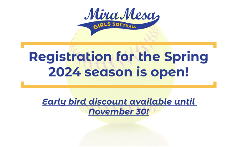 Registration for Spring 2024 is open!!