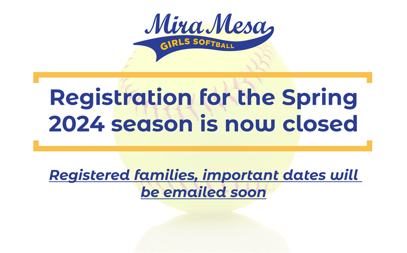 Registration for Spring 2024 is now closed