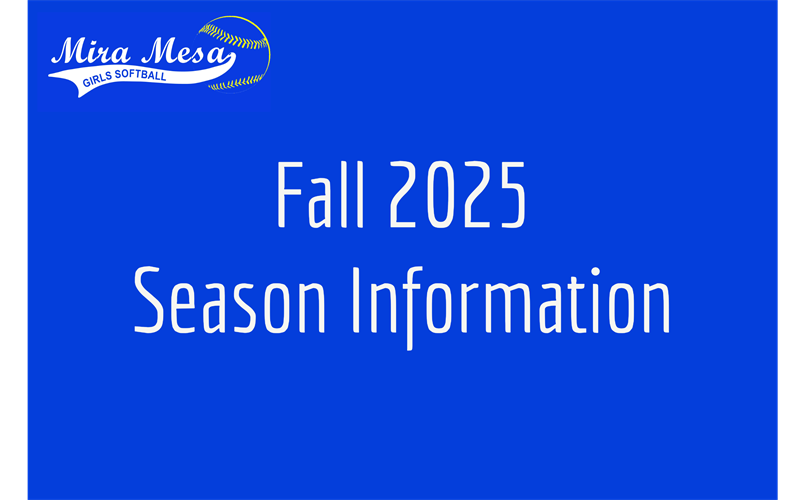 Fall 2025 season details...