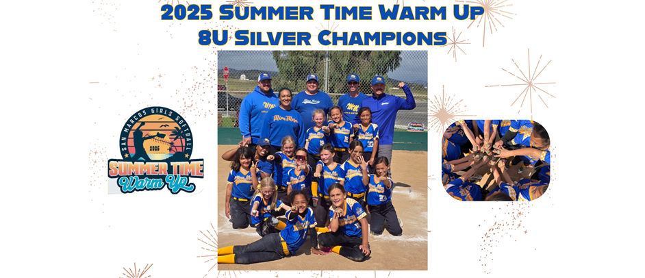 Summer Time Warm Up 8U Silver Champions!!