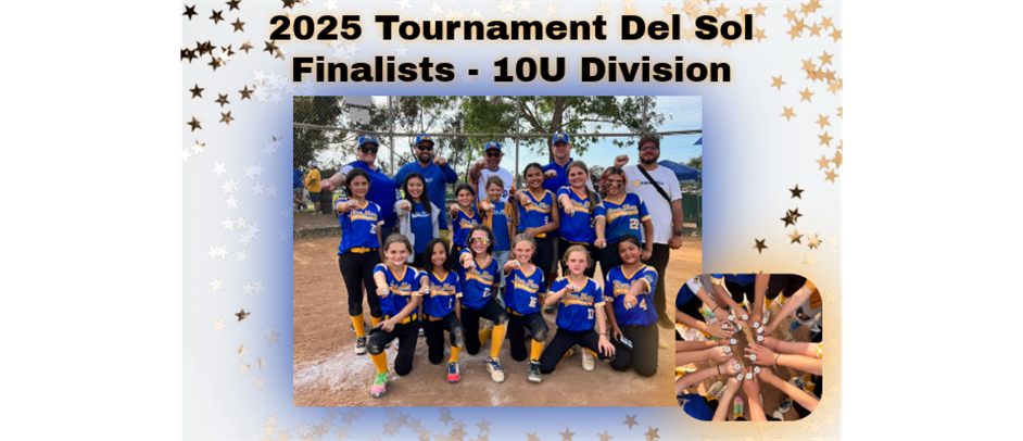 Tournament Del Sol 10U Finalists!!