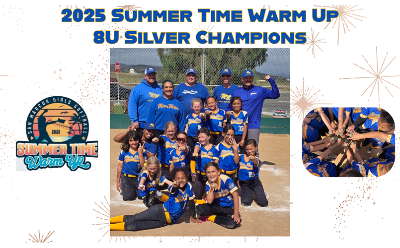 Summer Time Warm Up 8U Silver Champions!!