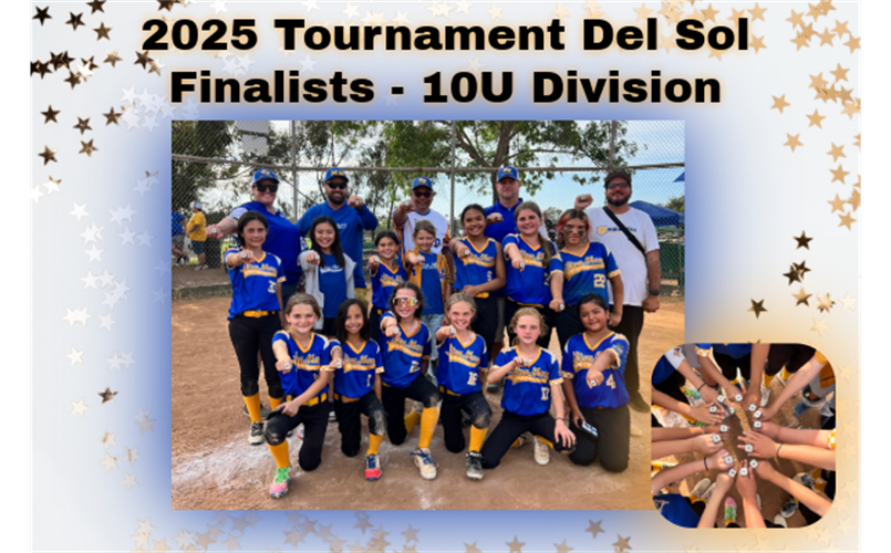 Tournament Del Sol 10U Finalists!!